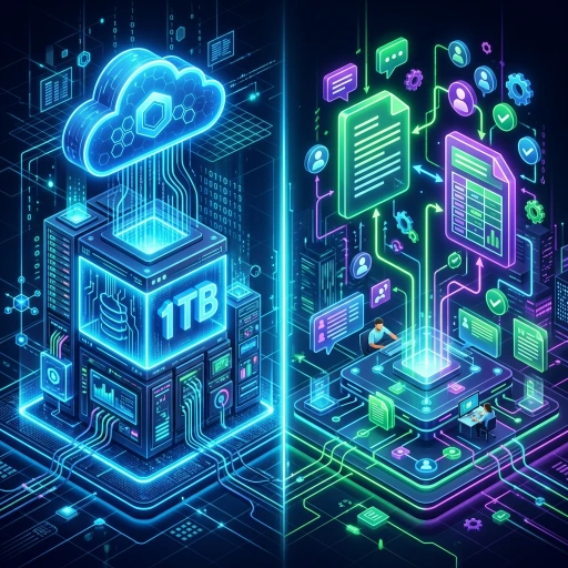 A 3D comparison of TeraBox cloud storage vs Google Drive features